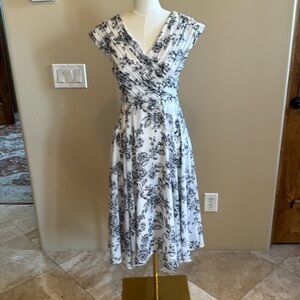 Rachel Parcell Floral Chiffon Wrap Dress